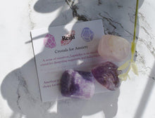 Load image into Gallery viewer, &quot;Crystals For Anxiety Relief&quot; Tumble Stone Set Reiki Charged