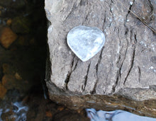 Load image into Gallery viewer, Clear Quartz Crystal &#39;Master Healer&#39; Polished Heart Palm Stone