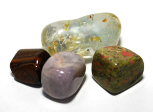 Third Eye Chakra Crystal Tumble Stone Healing Set