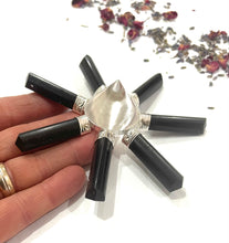 Load image into Gallery viewer, Black Tourmaline &amp; Clear Quartz Natural Crystal Stone Points Energy Generator