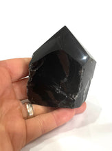 Load image into Gallery viewer, Black Obsidian (Dragon Glass) &#39;Protective&#39; Natural &amp; Unique Crystal Stone Polished Point 294g