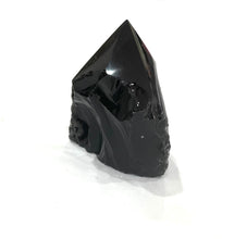 Load image into Gallery viewer, Black Obsidian (Dragon Glass) &#39;Protective&#39; Natural &amp; Unique Crystal Stone Polished Point 294g