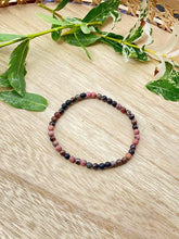 Load image into Gallery viewer, Rhodonite Natural Crystal Small Beads Stone Elasticated Bracelet