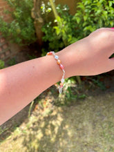 Load image into Gallery viewer, Real Freshwater Pearl Bracelet, June Birthstone, Vibrant Bracelet For Women, Dainty Bridal Jewellery, Bridesmaid Thank You Gift, Wedding