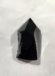 Black Obsidian (Dragon Glass) 'Protective' Natural & Unique Crystal Stone Polished Point 273g Inc Gift Box