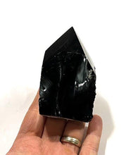 Load image into Gallery viewer, Black Obsidian (Dragon Glass) &#39;Protective&#39; Natural &amp; Unique Crystal Stone Polished Point 273g Inc Gift Box