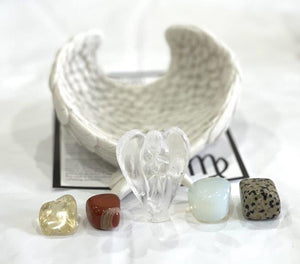 VIRGO Zodiac Star Sign Horoscope Crystal Stone Gift Set (Aug 23rd - Sept 22nd)