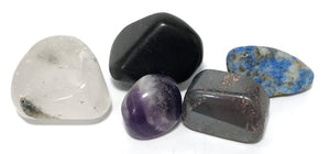 Natural Crystals For Pain Relief Polished Tumble Stones Set