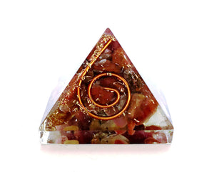 Ruby Crystal Orgone Pyramid - Krystal Gifts UK