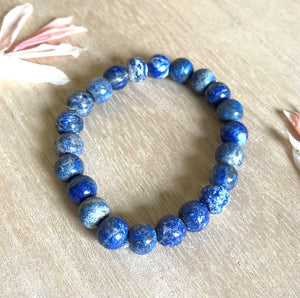 Lapis Lazuli Natural Crystal Stone Beads Bracelet