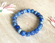 Load image into Gallery viewer, Lapis Lazuli Natural Crystal Stone Beads Bracelet