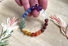 Load image into Gallery viewer, Chakra Beaded Crystal Bracelet