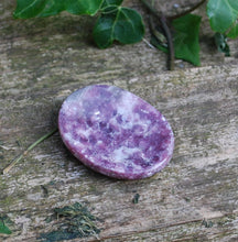 Load image into Gallery viewer, Lepidolite Crystal Cabachone Worry Stone
