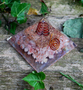 Sunstone Crystal Large Orgone Pyramid