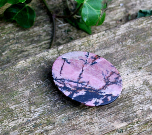 Rhodonite Crystal Palm Stone