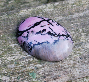 Rhodonite Crystal Palm Stone