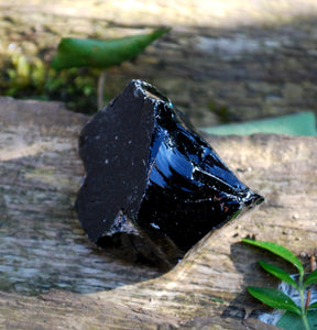 Raw Black Obsidian 'Dragon Glass' Piece