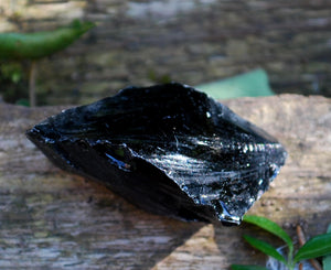 Raw Black Obsidian 'Dragon Glass' Piece