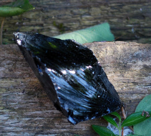 Raw Black Obsidian 'Dragon Glass' Piece