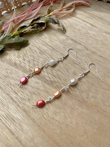 Real Freshwater Pearl Earrings, June Birthstone, Colourful Crystal Earrings For Women, Dainty Wedding Jewelry, Bridesmaid Thank You Gift