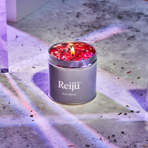 Rose Quartz 'Zesty Bloom' Luxury Crystal Candle Fragranced with Bergamot, Lychee, Mandarin, Caramel & Vanilla