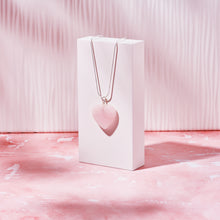 Load image into Gallery viewer, Rose Quartz Heart Crystal Pendant