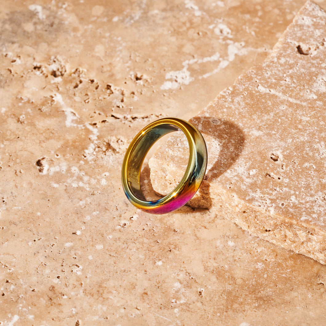Rainbow Hematite Ring - Various Sizes