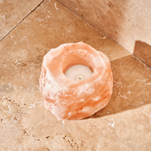 Himalayan Rock Salt Tea Light Candle Holder