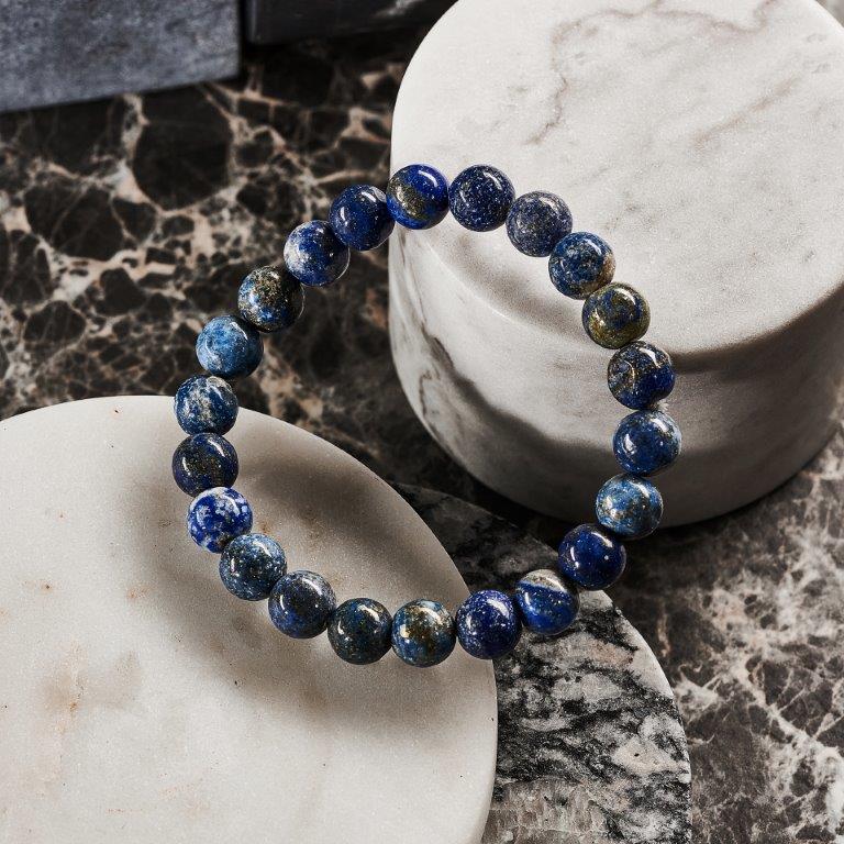 Lapis Lazuli Natural Crystal Stone Beads Bracelet