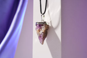 Raw Amethyst Crystal Pendant