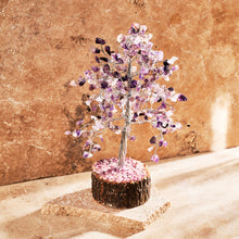 Load image into Gallery viewer, Amethyst Crystal Gemstone Wire Wrapped Tree - Reiki Charged | Reiju