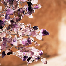 Load image into Gallery viewer, Amethyst Crystal Gemstone Wire Wrapped Tree - Reiki Charged | Reiju