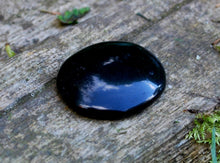Load image into Gallery viewer, Black Obsidian Natural Polished Cabochon Worry Stone