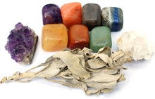 Load image into Gallery viewer, Chakra Crystal Healing Starter Gift Set (Inc Guide To The Chakras Leaflet)