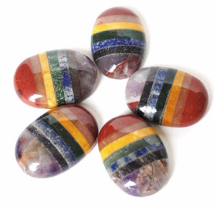 Chakra Crystal Palm Worry Stone Gift Wrapped - Krystal Gifts UK