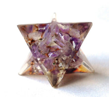 Load image into Gallery viewer, Amethyst Crystal Orgone Merkaba Star - Krystal Gifts UK