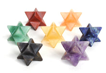 Load image into Gallery viewer, Merkaba Star Chakra Set Of 7 Healing Stones - Krystal Gifts UK