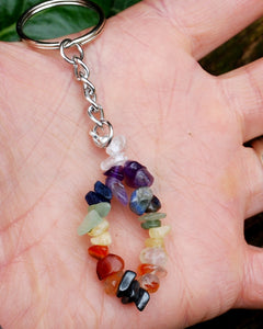 “New” Natural Chakra Crystal Keyring, Mobile Charm - | Reiju