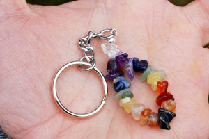 “New” Natural Chakra Crystal Keyring, Mobile Charm - | Reiju