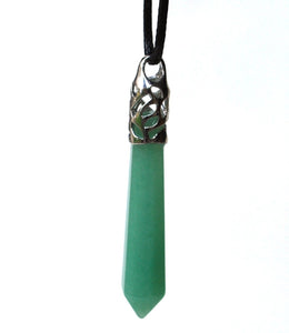 Green Aventurine Crystal Stone Pendant Necklace Gift - Krystal Gifts UK