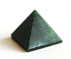 Green Mica Crystal Pyramid