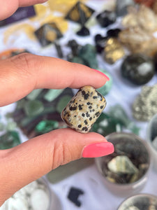 Dalmatian Jasper Crystal Tumble Stone