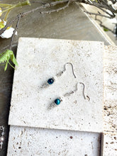 Load image into Gallery viewer, Blue Tigers Eye Polished Natural Beads &#39;Handmade By Michelle&#39; Earring Set