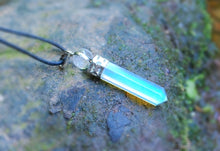 Load image into Gallery viewer, Opalite &amp; Clear Quartz Sphere Crystal Pendant
