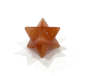 Orange Jade Crystal Merkaba Star