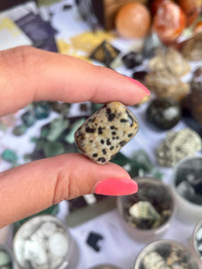 Dalmatian Jasper Crystal Tumble Stone