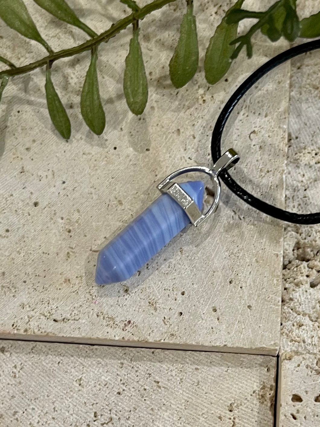 Blue lace best sale agate pendant