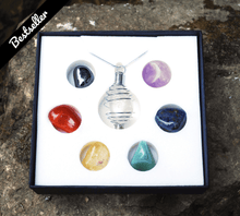 Load image into Gallery viewer, Chakra Crystal Tumble Stones Pendant Kit