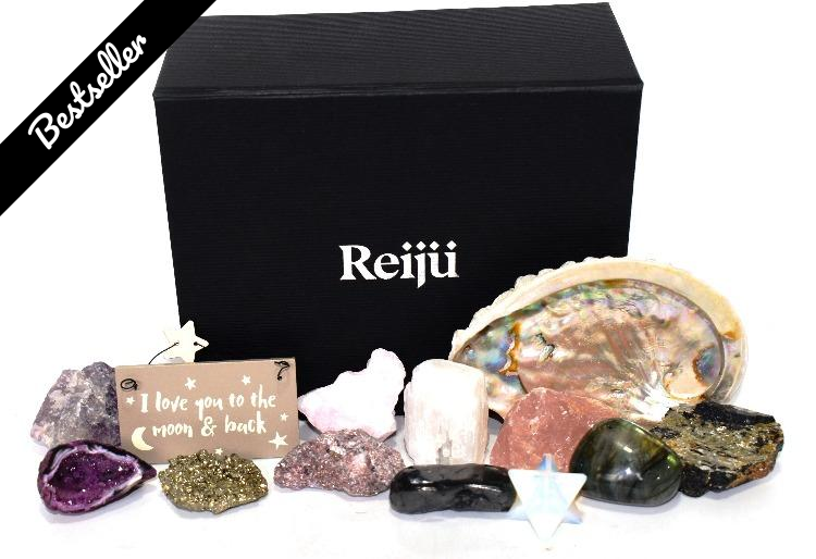 Beautiful Inside & Out Natural Crystals Gemstones 14 Piece Gift Set