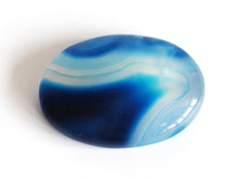 Load image into Gallery viewer, Blue Onyx Crystal Palm Stone - Krystal Gifts UK